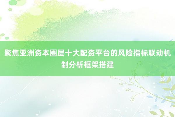 聚焦亚洲资本圈层十大配资平台的风险指标联动机制分析框架搭建